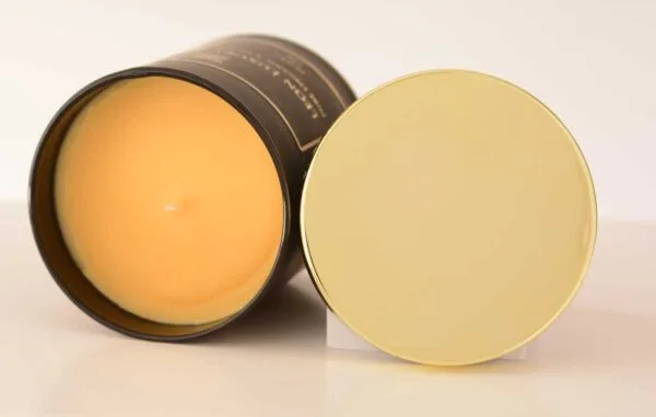 Deseret Candle with Gold Lid