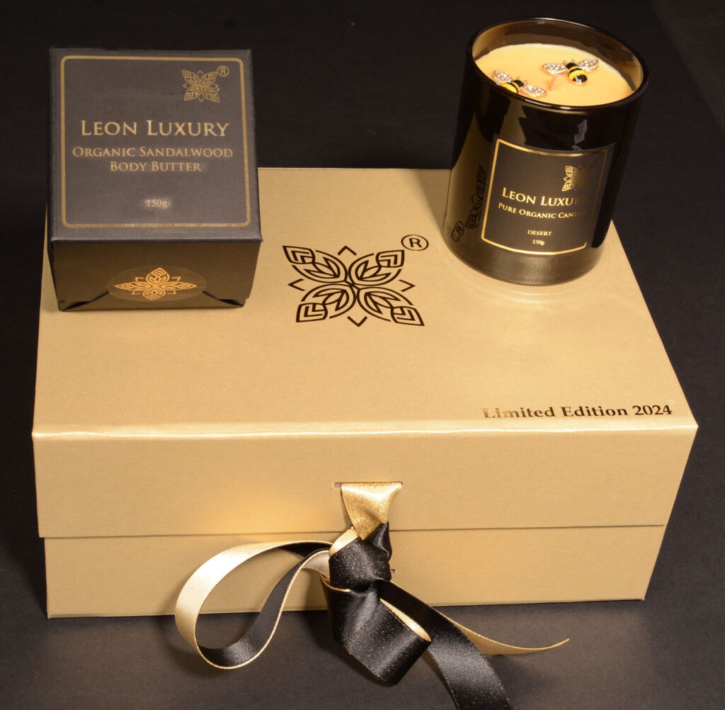 Orient-Gift-Box with desert candle and Sandalwood body butter