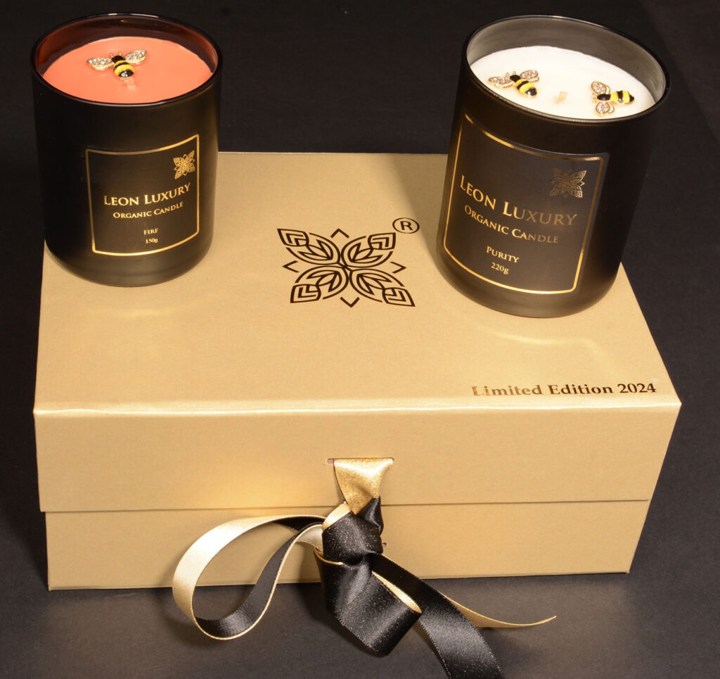 Spirit gift box with Fire and purity candles